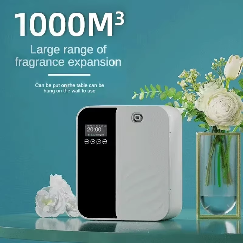 Vedetön tuoksudiffuusori aromidiffuusori 1000 m³ sähköinen tuoksukone tuoksu hajuvesi eteeriset öljyt ilmanraikastin 500ml kapasiteettia