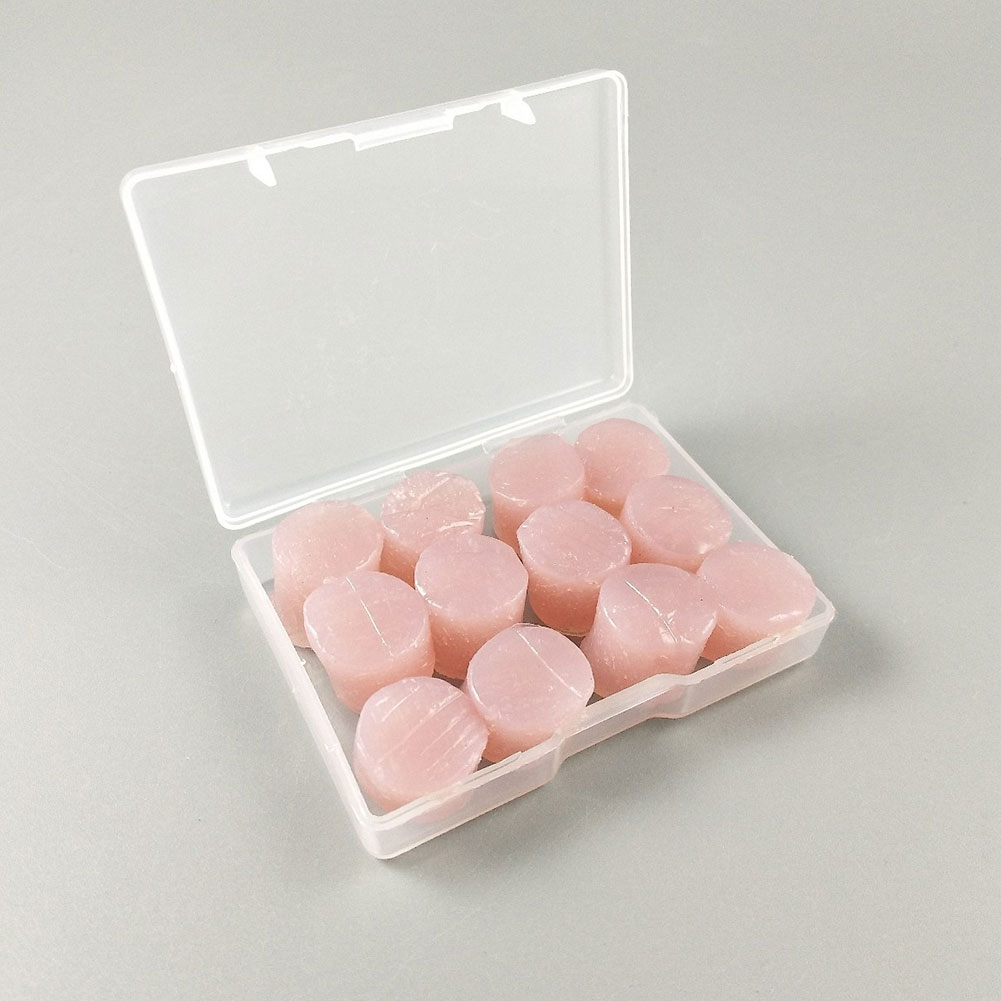 12Stck Ohrstöpsel Schutz Ohr Stecker Silikon Weiche Wasserdichte Anti-lärm Ohrhörer Schutz Schwimmen Duschen Wasser Sport: Rosa