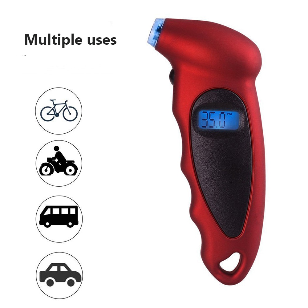 Reifen Luft Manometer Meter Elektronische Digital Lcd Auto Reifen Manometer Barometer Tester Werkzeug für Auto Auto Motorrad