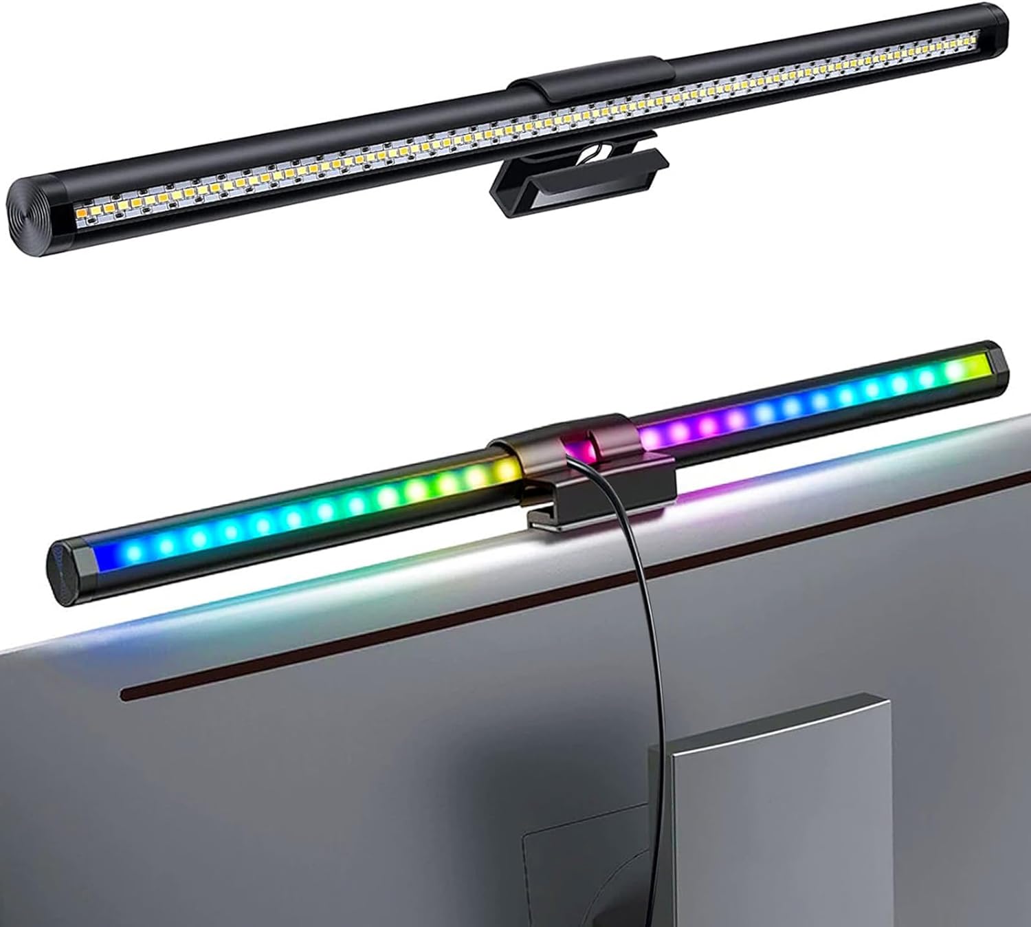 Monitorlichtbalk Led-licht Bureaulamp Getimede installatie Dimmen Scherm Hangende lampen voor tafel Thuis Slaapkamer Escritorio Accesorios: zwart