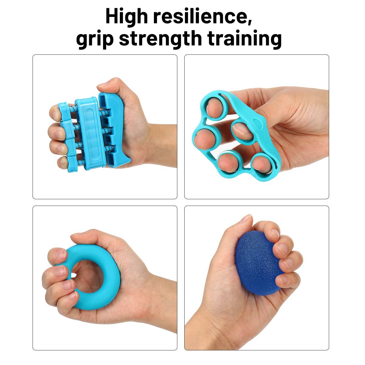 6Stck einstellen Fitnessstudio Fitness Einstellbare Hand Griff Finger Unterarm Stärke Muskel Erholung Hand Greifer Trainer Trainer Ausbildung Bausatz