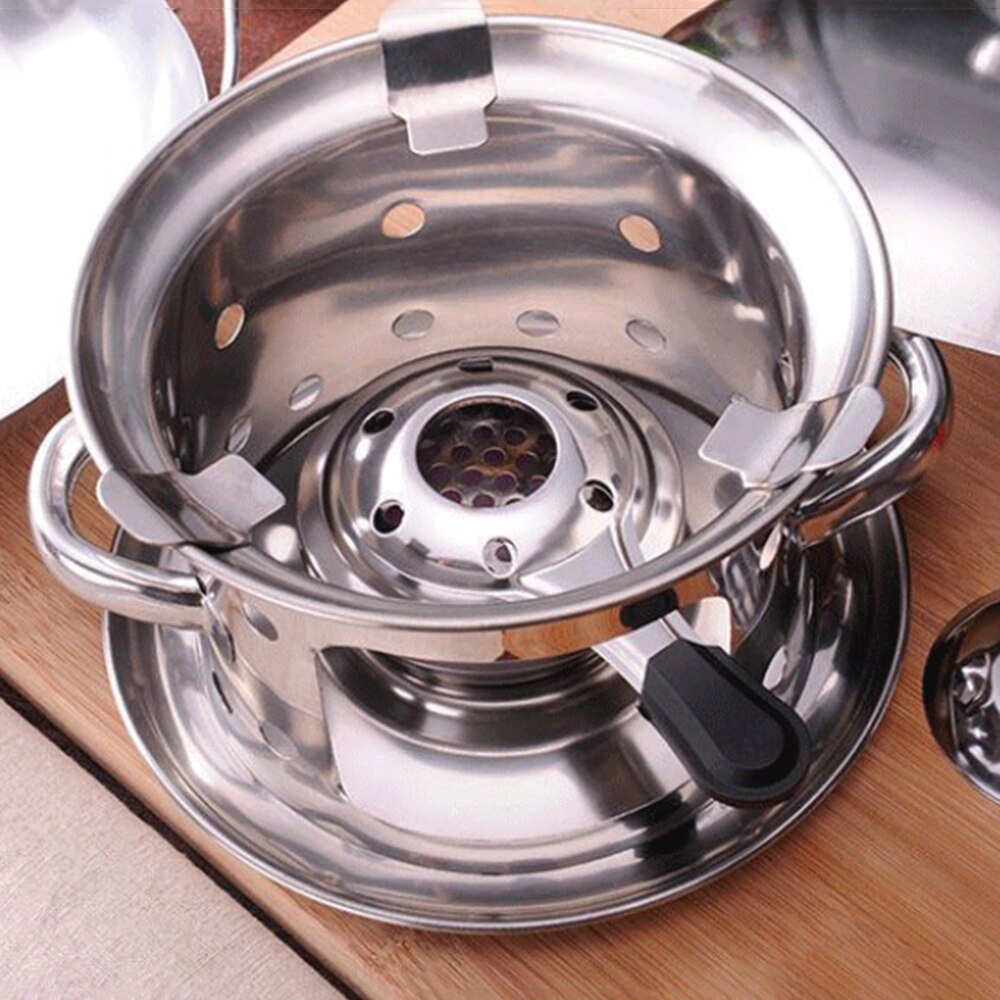 Portable Mini Alcohol Stove Windproof Alcohol Burner Stainless Steel Camping Stove Cooking Tea Coffee Drinks Furnace