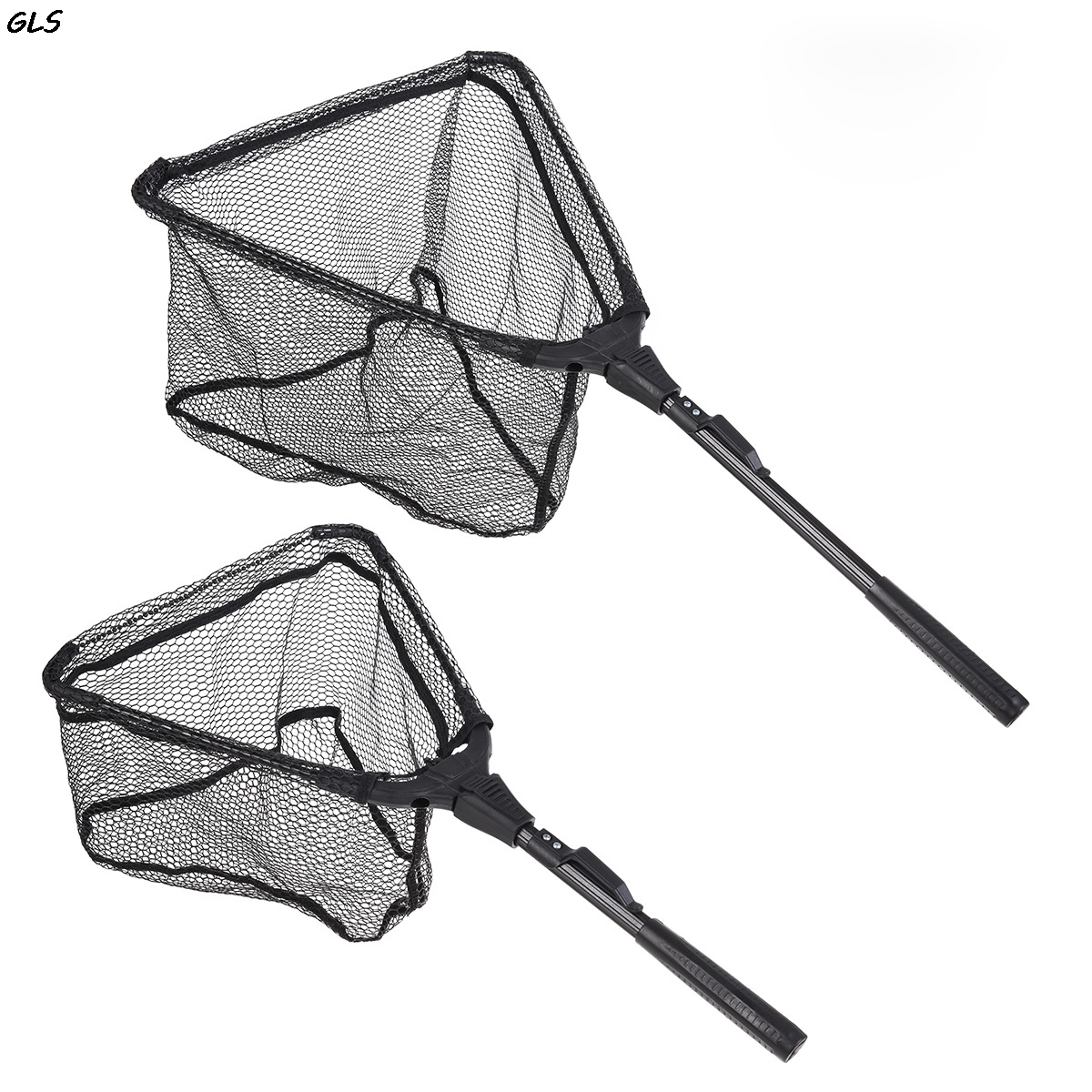 Portable Foldable Telescoping Fishing Net Aluminum Alloy Frame Fly Fishing Landing Net