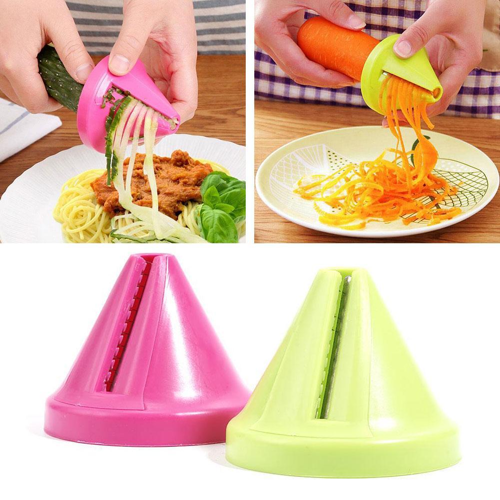 Carrot Grater Portable Vegetable Fruit Multifunction Spiral Shredder Peeler Manual Potato Carrot Radish Rotating Shredder Grater