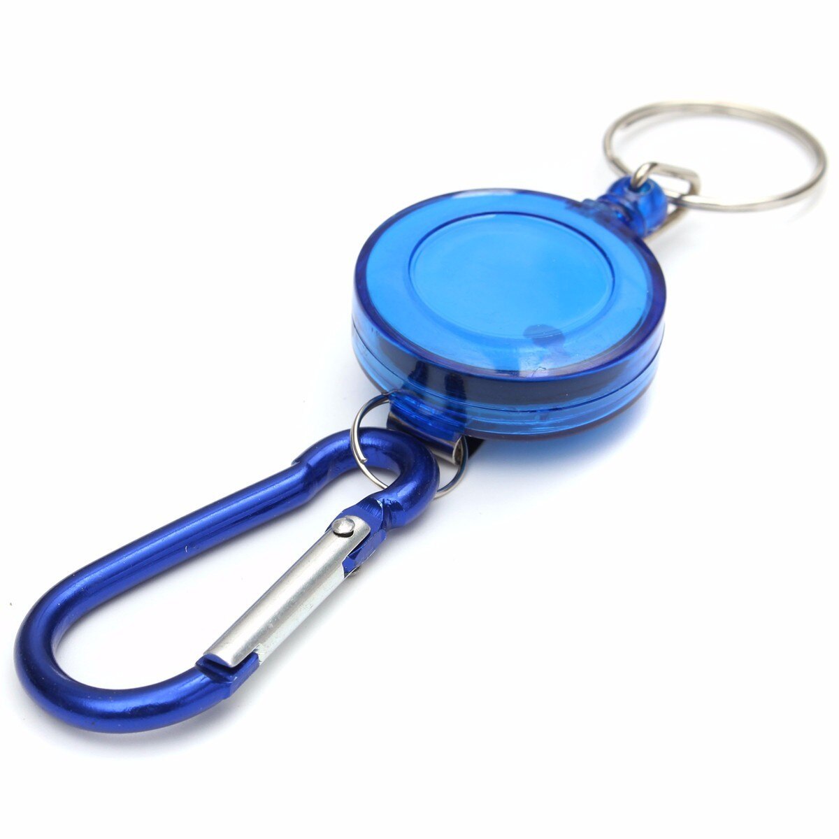 eTya Men Women Key Holder Organizer Pouch Small Car Key Bag Wallet Housekeeper Key Ring Pocket Case: Blue