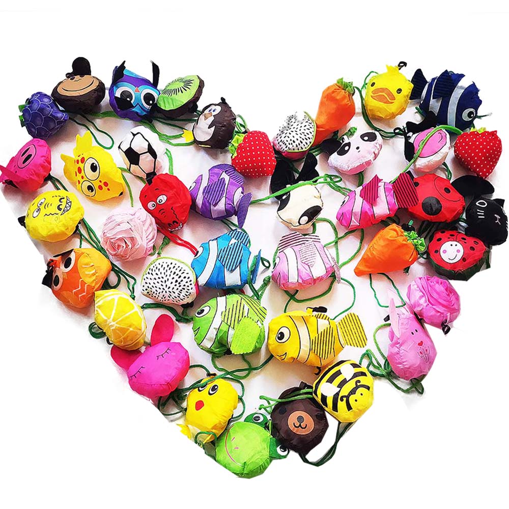 flower reusable shopping bag animal shopping bag nylon bag animal foldable bag promotional bags folding flower shopping bag