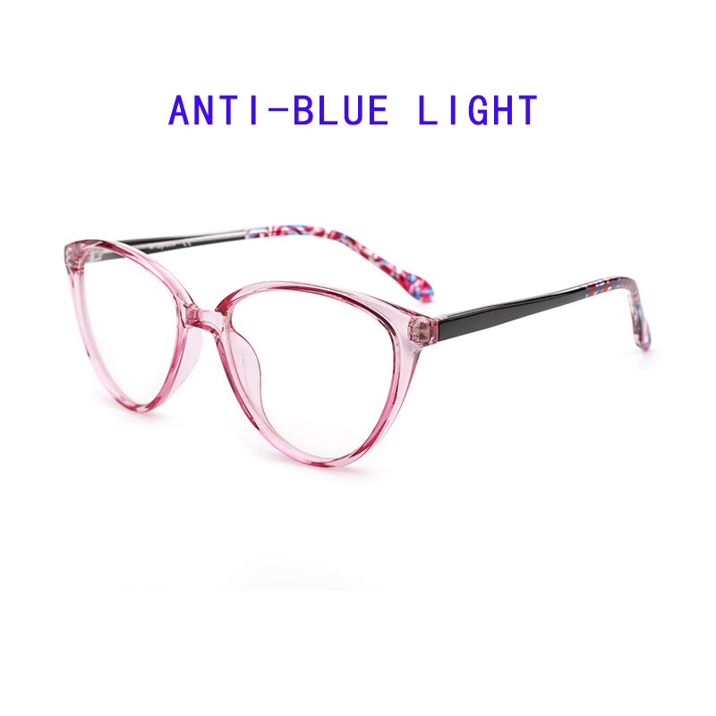Cat Eye Glasses Frame Women Prescription Glasses Blue Light Glasses TR90 Optical Glasses Myopia Eyewear Computer glasses Women: C3 Blue Light
