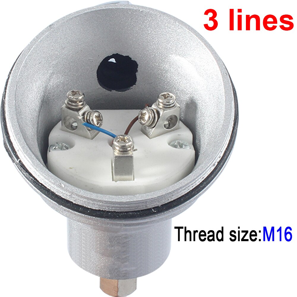 Beweegbare draad  m16 m20 pt100 temperatuursensor sonde zender gepantserde explosieveilige platina rtd thermokoppel weerstand: 3 regels -m16 / 200mm