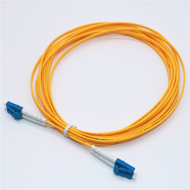 1 m (3ft) LC/UPC zu LC/UPC Duplex OS1 Single PVC (OFNR) 2,0mm Fiber Optik Patch Kabel