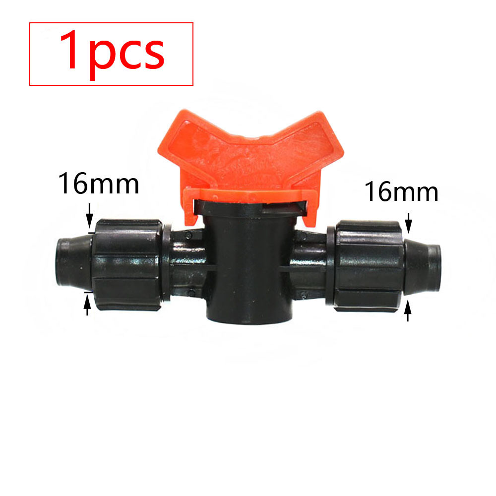16 mm irrigatie druppeltape connectoren boerderij micro waterbesparend irrigatiesysteem slang gezamenlijke tuin waterfitting: Donker Kaki