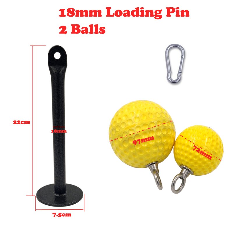 Arm Wrist Strengthen Training Loading Pin with Pull Up Power Ball Strengthener Fitness Equipment for Home Gym Workout Exercise: 2 Balls