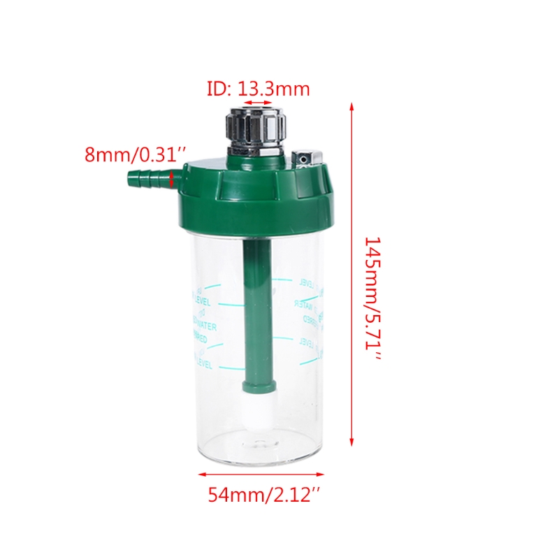Droog Luchtbevochtiger Fles 200Ml Compatibel Met O2 Manometer Zuurstof Regulator 200Ml Met Indicatie Lijn