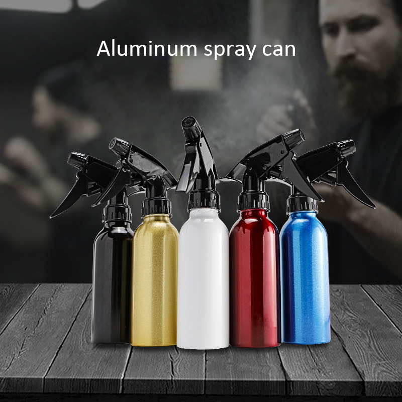 Bouteilles de pulvérisation en aluminium, rechargeables, pour Salon de coiffure, outils de coiffure, 200ml, 1 pièce