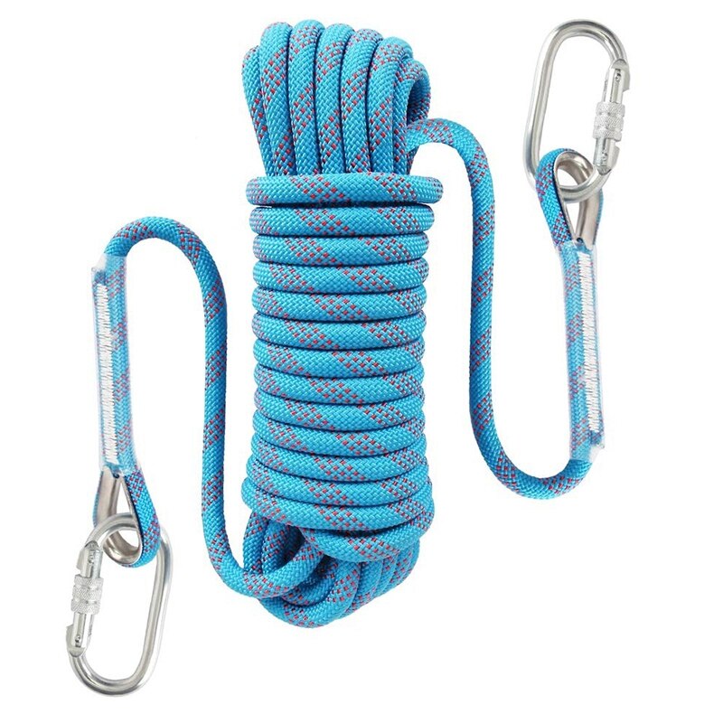 20M Outdoor Climbing Rope Diameter 10 mm Outdoor Hiking Accessories High Strength Rope Safety Rope Lifeline Hiking Accessories B