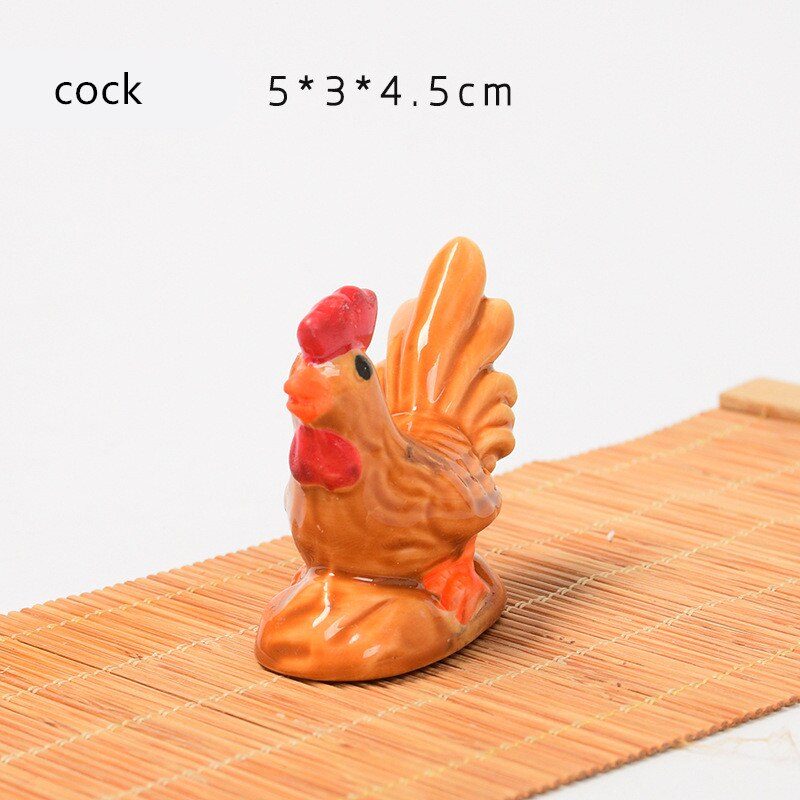Ceramic Cute Rooster Hen Shaper Chopstick Holder Spoon Rack Chopstick Rest Dining Table Decor Decoration Kitchen Tableware: D