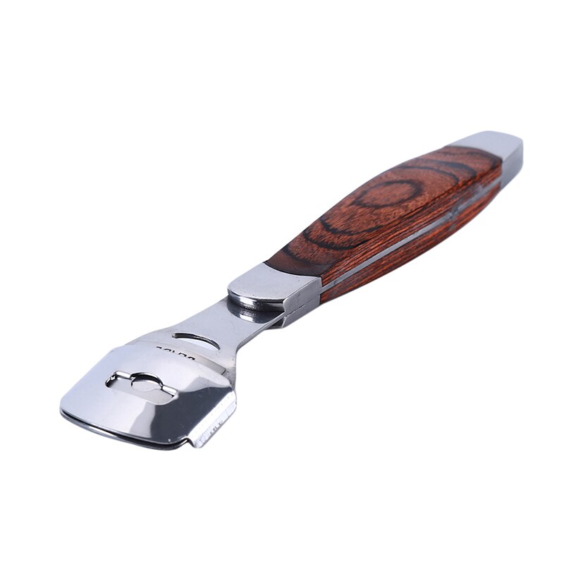 Mini Portable Wood Handle Stainless Steel Foot Cutter Die Skin Repair Planer Foot Knife To Rub Foot Stone Department Tool