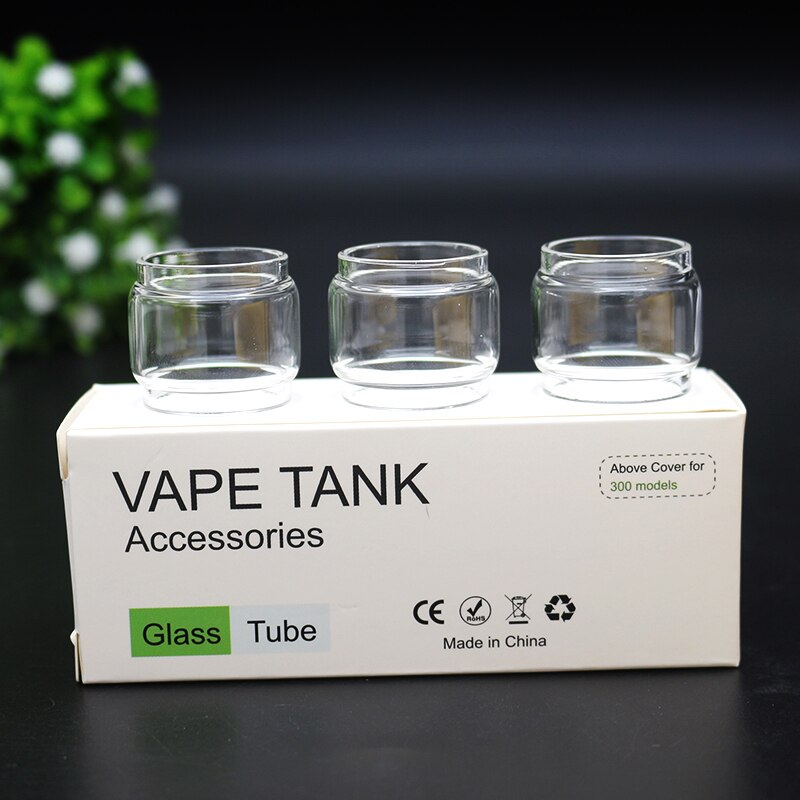 3 Pcs Vervanging Glazen Buis Voor Obs Cube Tank Transparante Bubble Pyrex Glazen Buis: Default Title