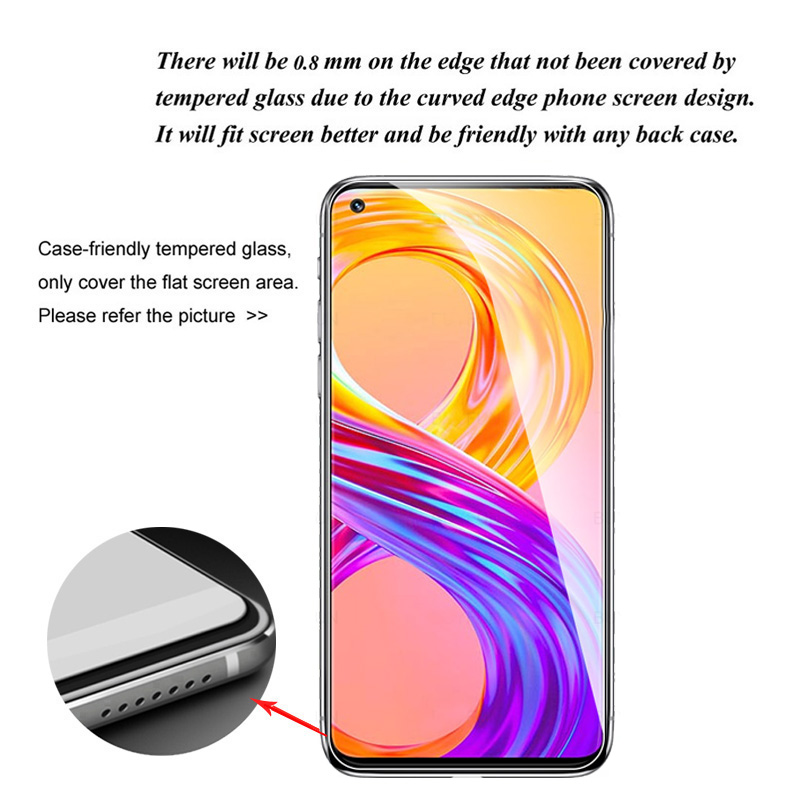 3 Stück Schutzglas für Realme 8 Realme8i Pro 8s 5G Realmy 8i Displayschutzfolie gehärtetes gehärtetes Glas Schutz 9H Vollklar
