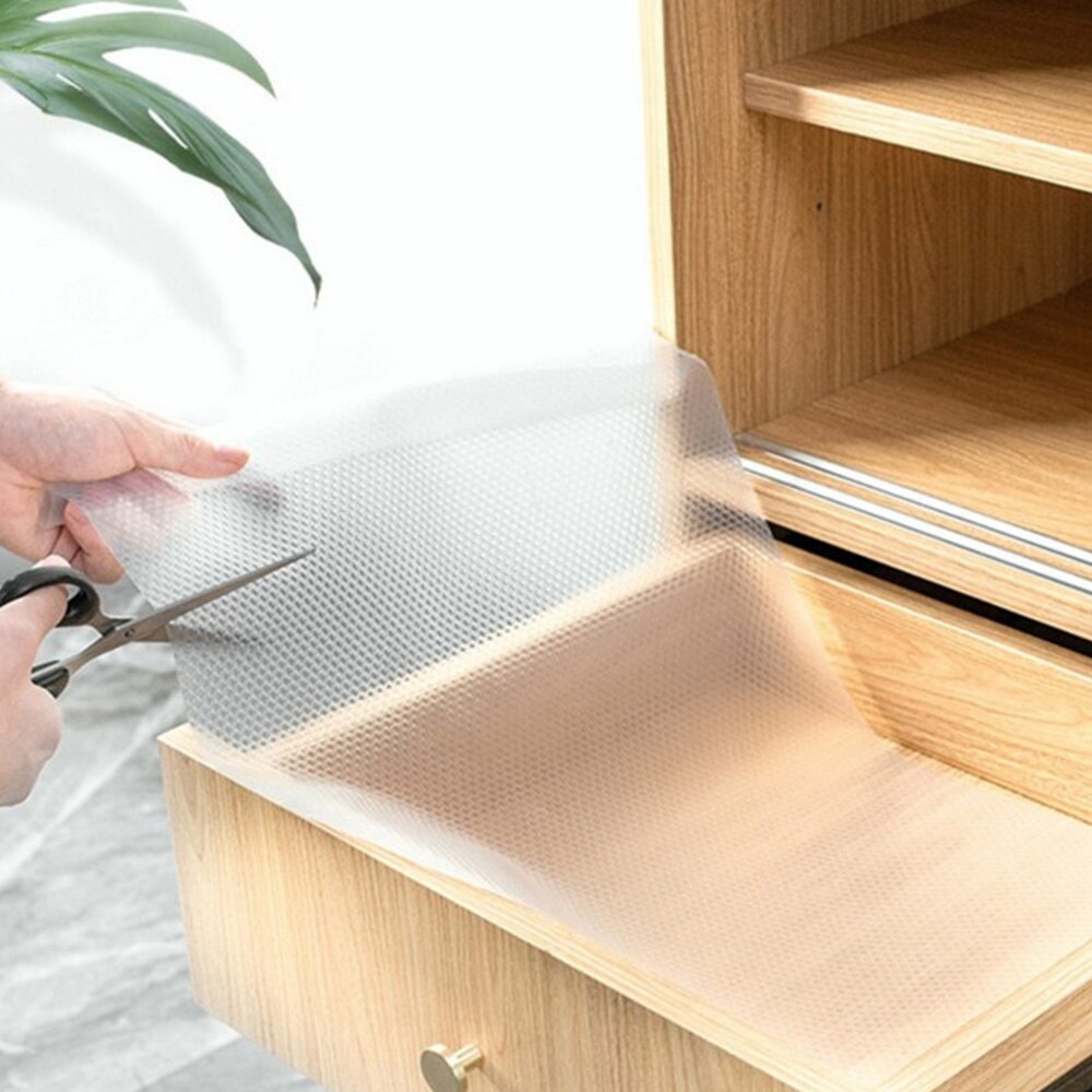 300*45cm vochtwerende pads antislip lademat waterdichte kaststicker oliebestendige plankafdekking transparante tafelmatten