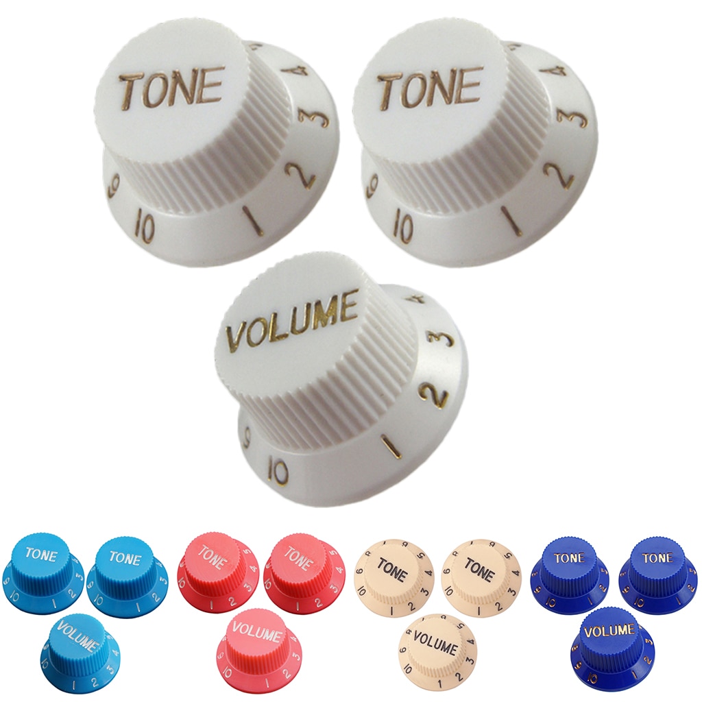 Guitar Speed Control Knobs 1 Volume 2 Tone for Stratocaster ST SQ Electric Guitars Parts Accessories