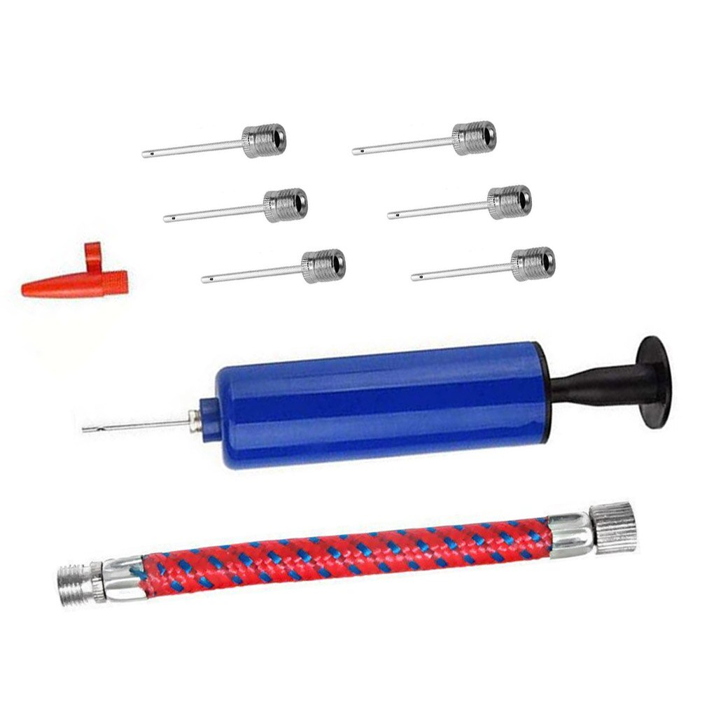 10 stücke Fahrrad Pumpe Luftpumpe Set Hand Pumpe Inflator Tragbare Ball Aufblasen Pumpe Werkzeuge Mit Luft Schlauch