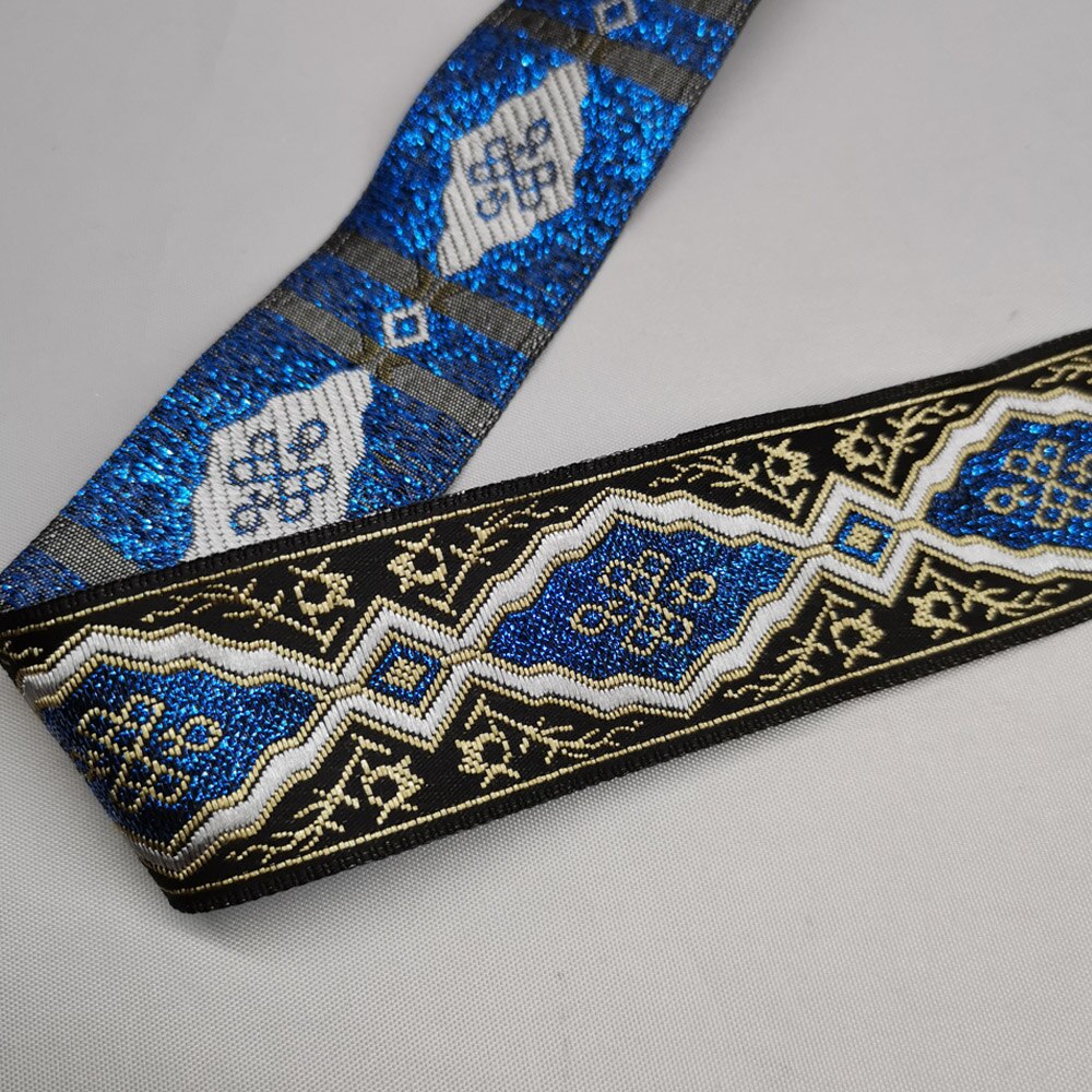 Jacquard Gewebt Band Streifen Ethnischen Gürtel 32mm Breit 7 Hof Hund Gurtband DIY trimmen: 2