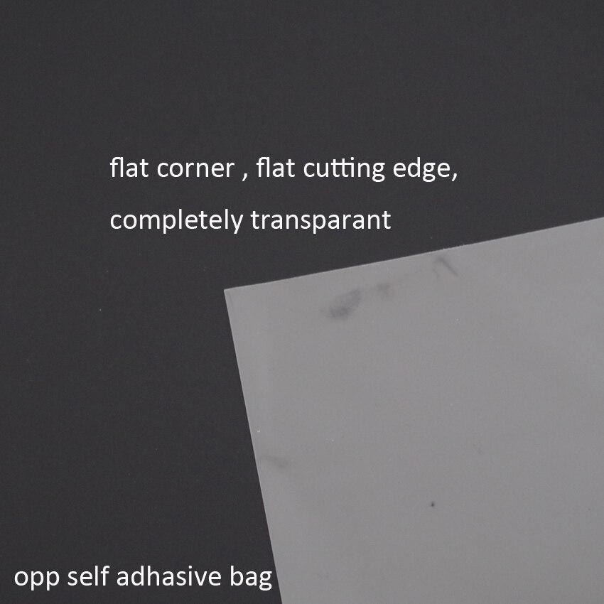 300pcs/lot Clear Cellophane Bag 9x17+3cm Transparent Opp Bags Plastic Packaging Self Adhesive Seal