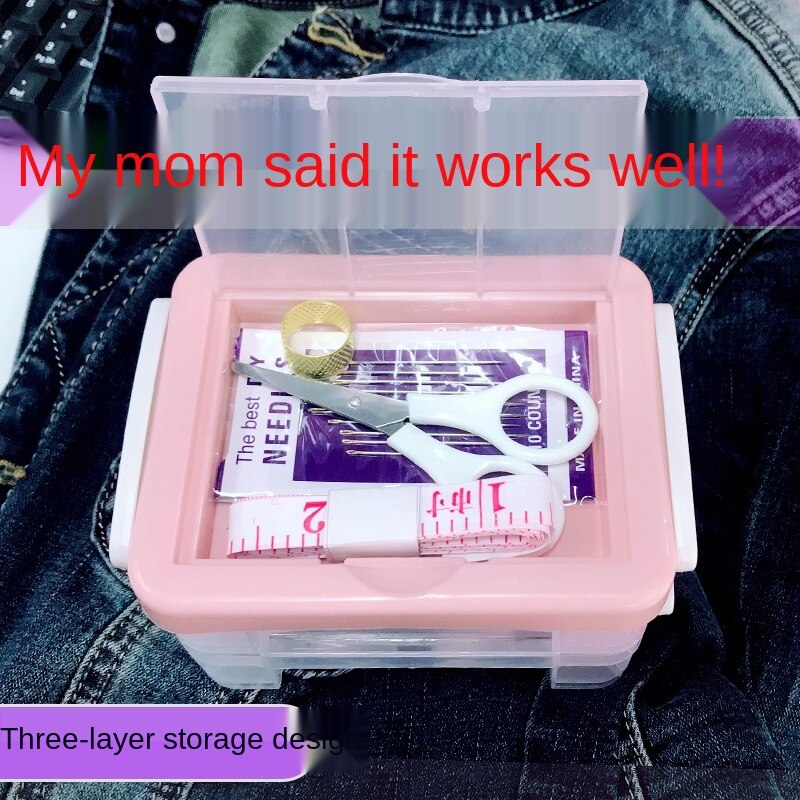 Household Portable Sewing Kit Needlework Handmade DIY Making Tools Small Multi-Functional Sewing Sewing Kit: Light Green