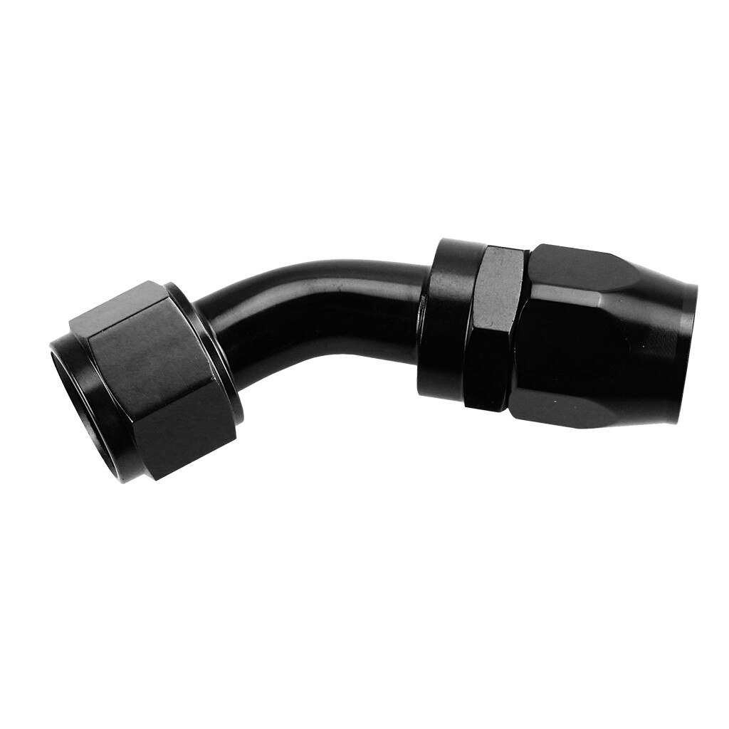 AN4/AN6/AN8/AN10/AN12 Swivel Hose End Fitting Adapter For Oil/Fuel/Gas Hose Line AN Degree Swivel Hose End Black may27: AN6-45Degree