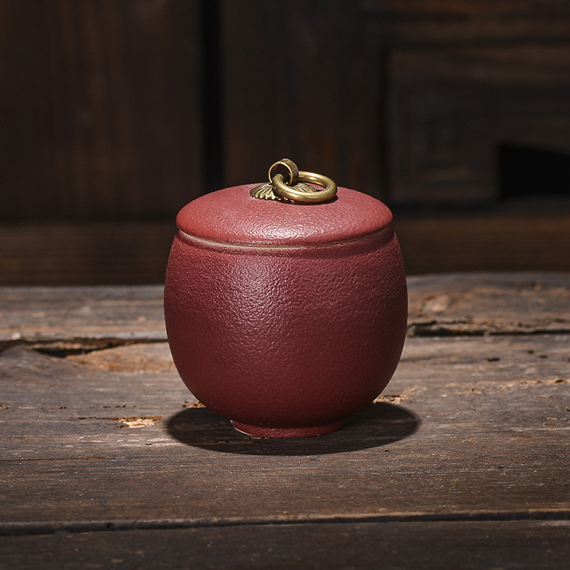 Słoik na herbatę ceramiczny, do kawy, do żywności, szczelny, do gospodarstwa domowego, odporny na wilgoć, do przechowywania, przenośne pudełko podróżne, pojemnik do przechowywania, do domu: Ciemny khaki