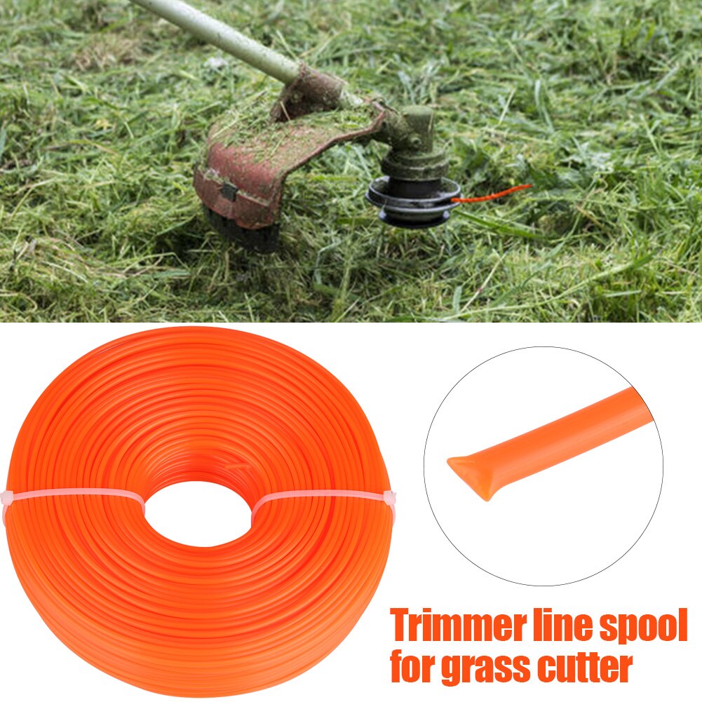 50/100/120m pituutta 2.4mm trimmerisiimaa nylon johto lanka pyöreä lanka bensiini ruohotrimmeri ruohonleikkurin lisävaruste