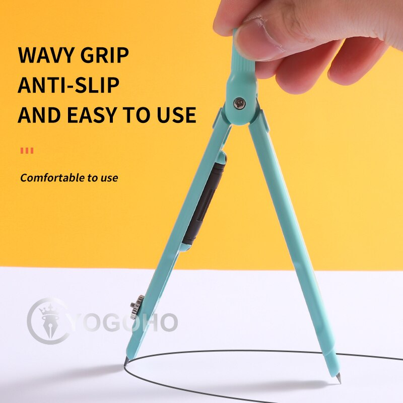 M&amp;G Pen-shape Metal Compass Geometry Set with Mechanical Pencil Precision Compass Lock Math Durable for School and Plane Precis