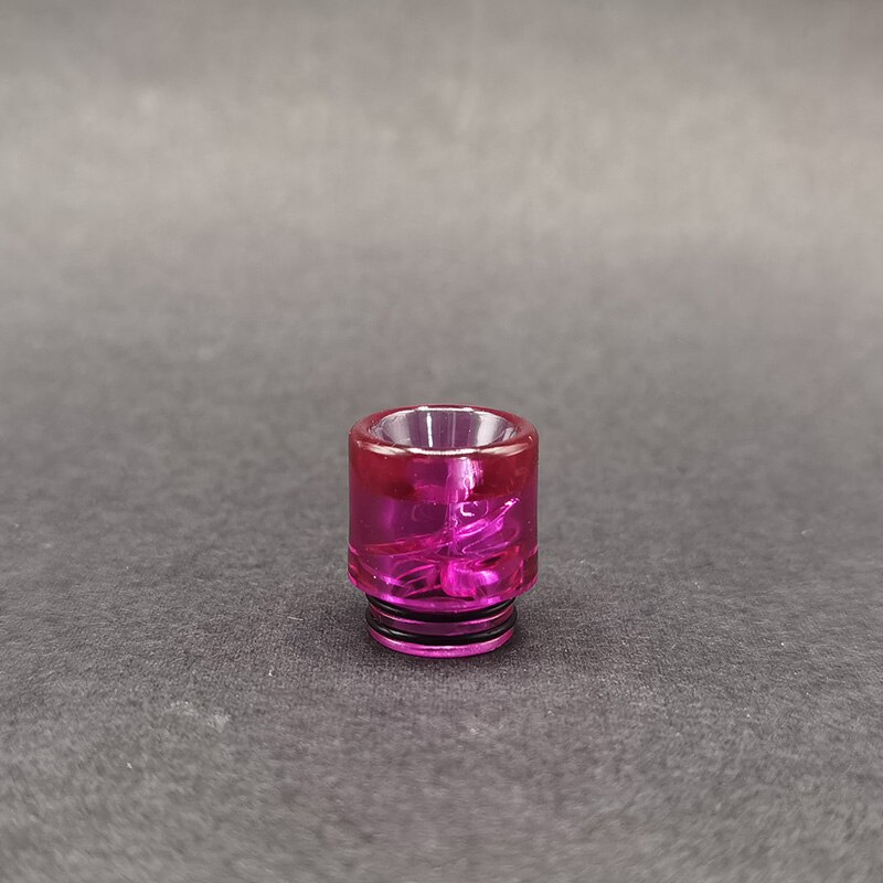 6 farve plast varmebestandig mundstykke spiral transparent 810 drypspids: Lilla