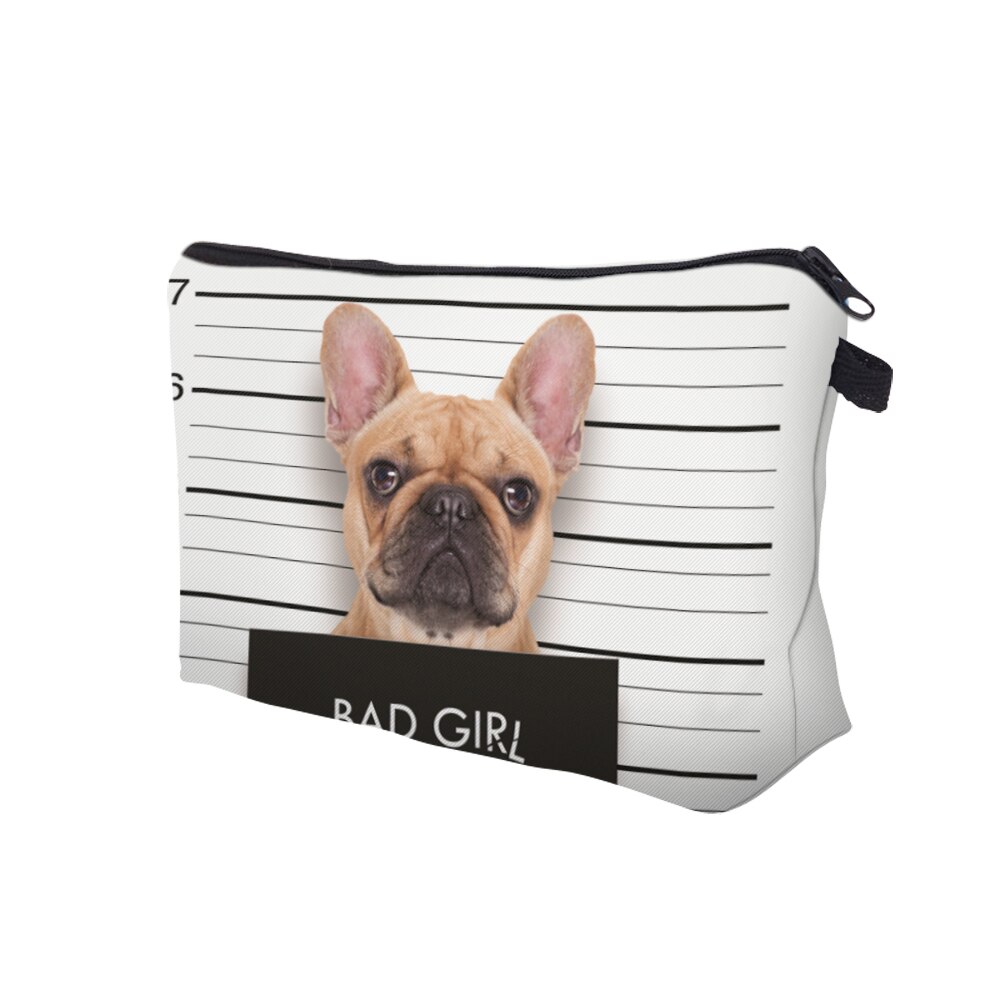 Deanfun 3D Gedruckt Kosmetik Taschen Nette Mops Frauen machen-hoch Organizer Notwendigkeiten für Reisen 50903