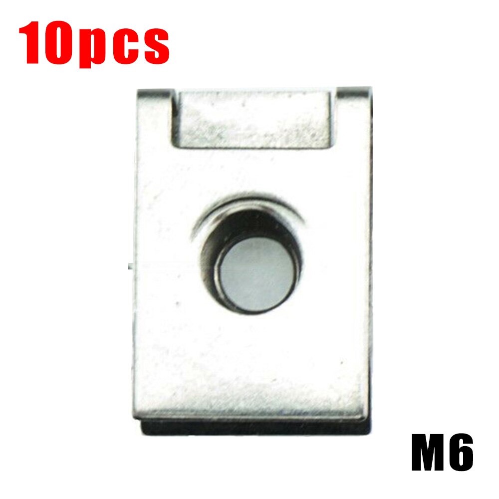10/20/50Nuts Stainless Steel Clip U Spring Nuts M5 M6 Clips Fairing Panel Speed Chimney For Improved Spring Characteristic: M6 10PCS