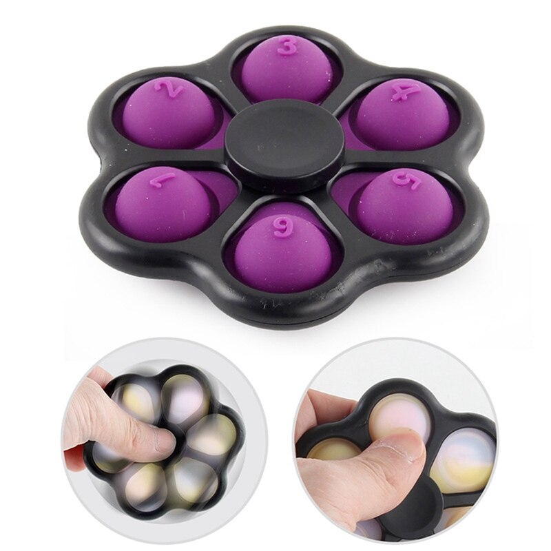 Mini jouet sensoriel anti-Stress 2 en 1 pour enfants et adultes, Spinner, anti-Stress