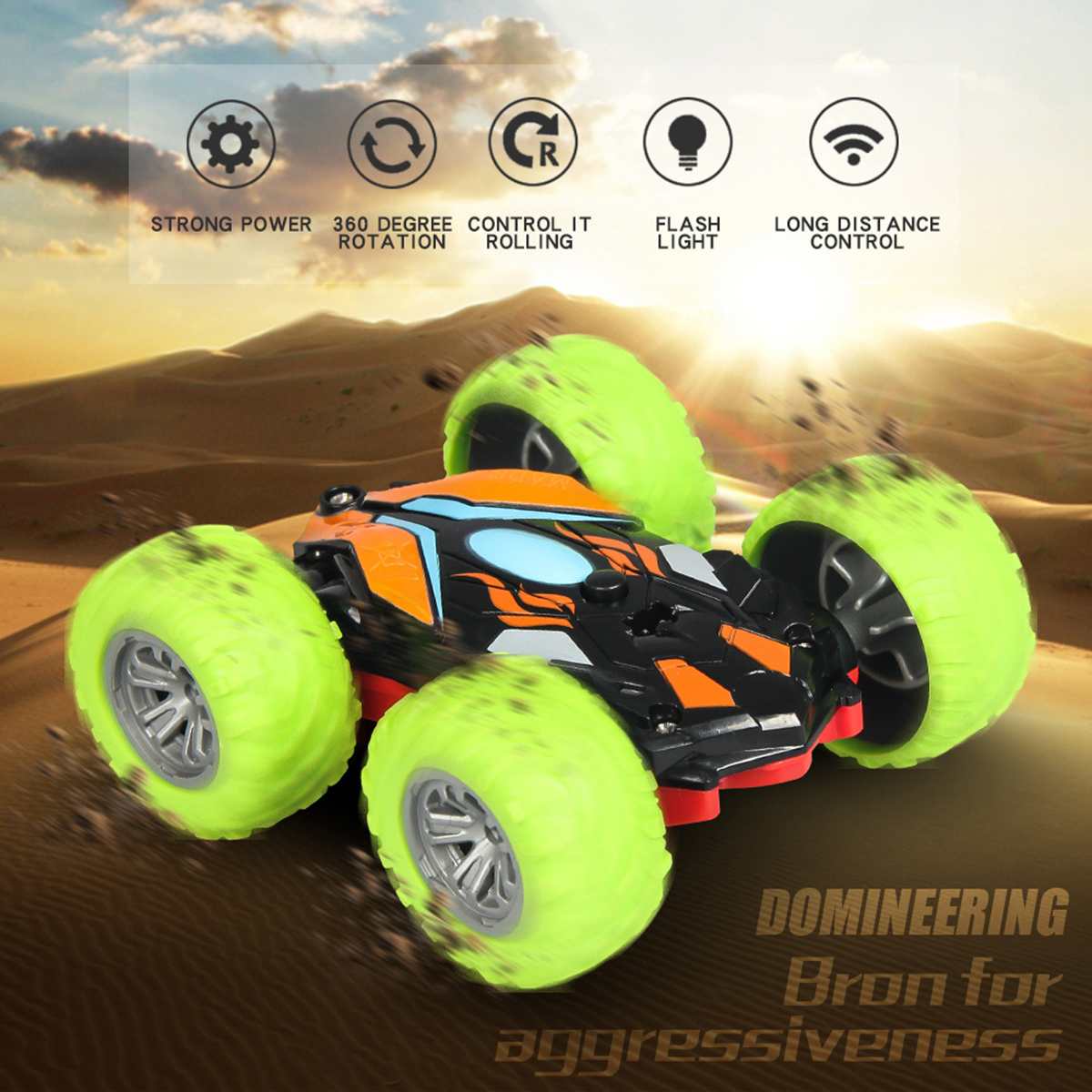 Dubbelzijdig 3D Flip Afstandsbediening Auto Robot Rc Auto Speelgoed Drift-Buggy Crawler Batterij Operated Stunt Machine Radio bestuurbare Auto