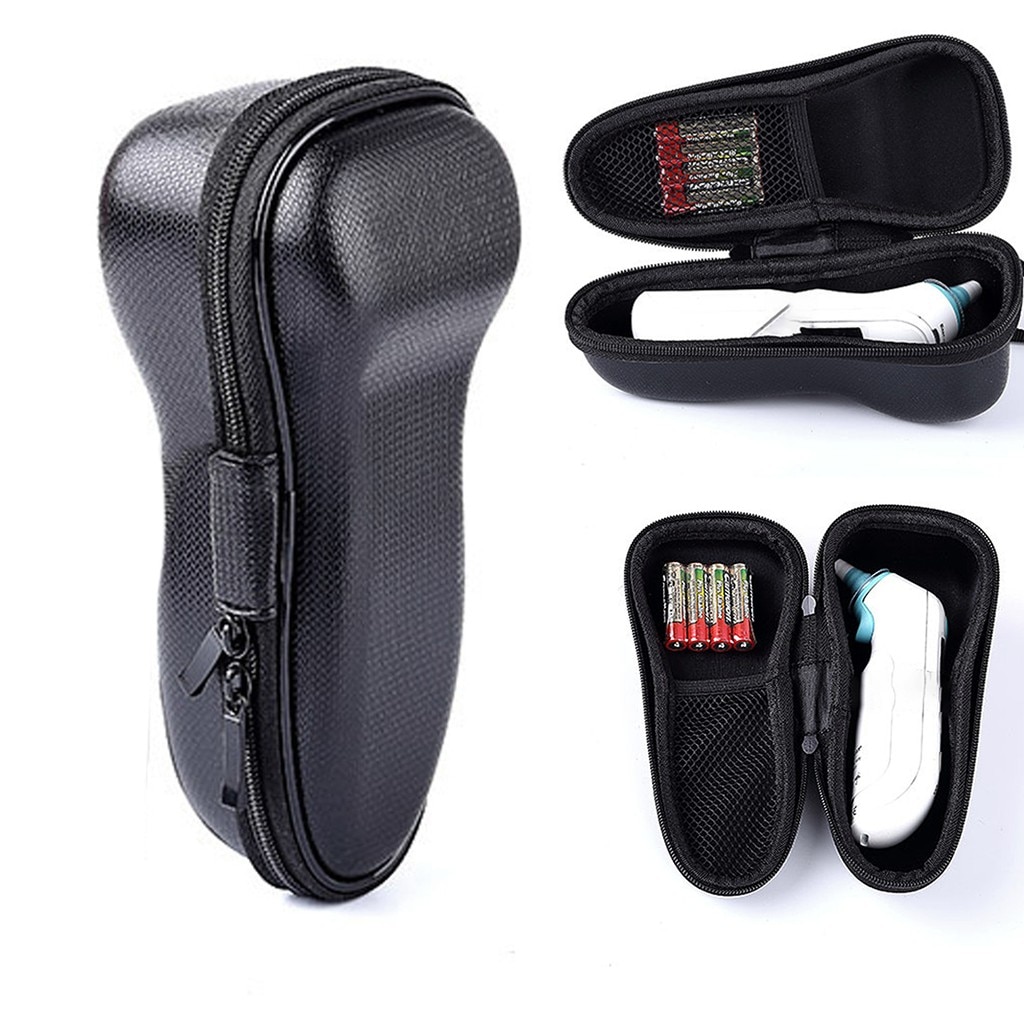 Forehead Thermometer Digital Infrared Body Thermometer Protection Box Bag Case For External Portable Black Red Bag #3