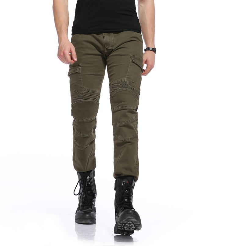 Punk slank fit pu lederen broek podium kleding mannen casual
