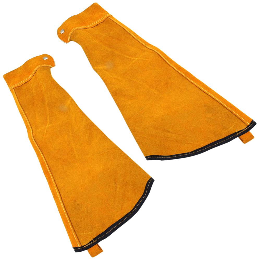 Varmebestandig svejsebeskyttelsesmuffer gnistbestandig beskyttelse lædermuffer til svejsning beskytter armbeskyttelsesværktøjer