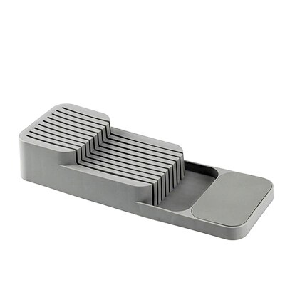 Küche Messer Blöcke Schublade Speicher Küche Schublade Organizer Fach Für Messer Messer Block Lagerung Organizer Stehen Gestell Halfter: grau