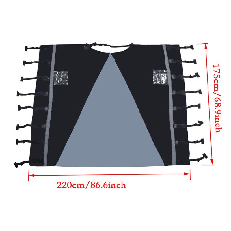 Trailer Caravan Waterproof Cover Caravan Accessories RV Front Towing Cover Protector Dustproof Reflective Strip Camper