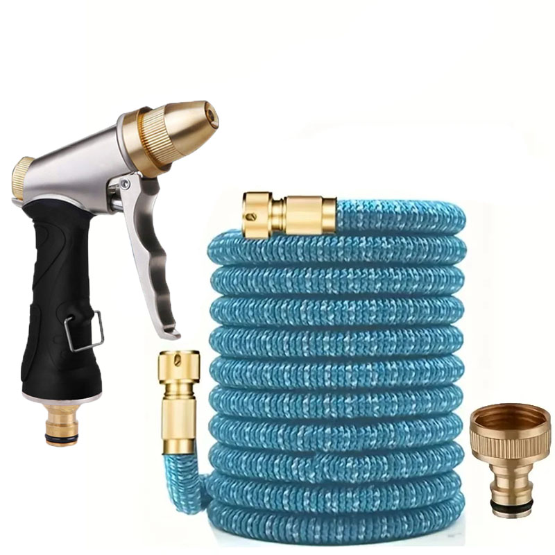 Tragbarer Gartenschlauch, ausziehbar und erweiterbar, Hochdruck-Wasserpistole, zum Reinigen und Bewässern von Sprinklerwerkzeugen