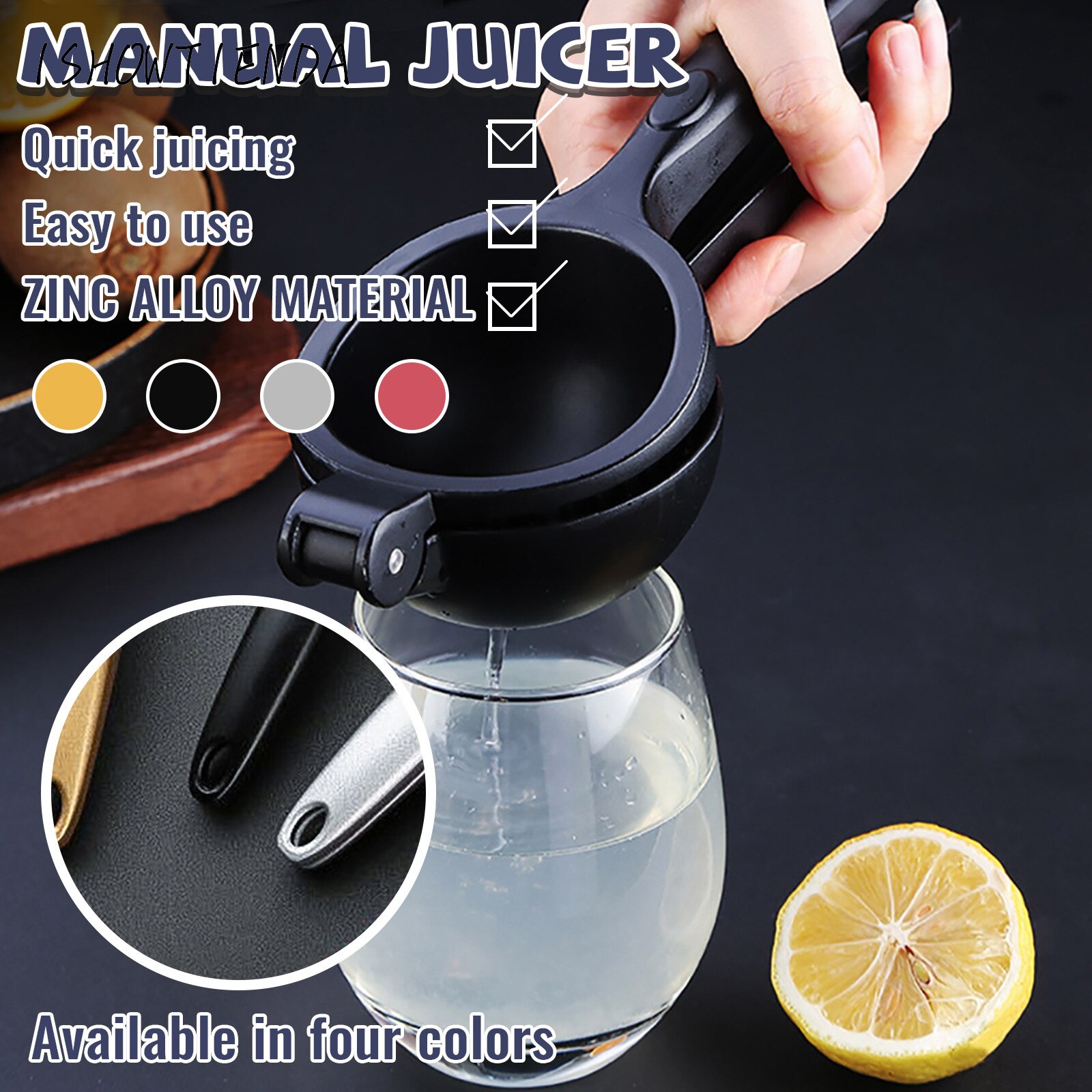 Top Rated Premium Metal Lemon Lime Squeezer - Manual Press Juicer Manual squeezer for making delicious juice