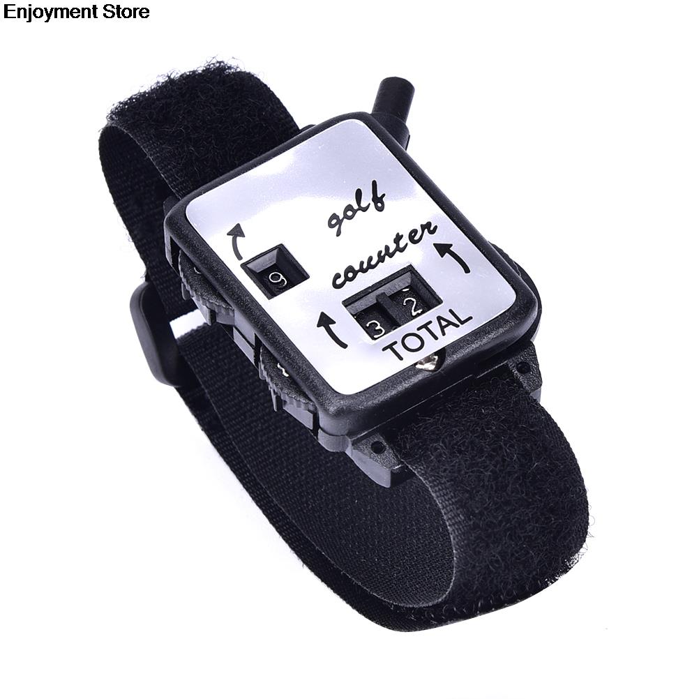 ! Mini Black Golf Training Aids Wristband Golf Club Stroke Score Keeper Count Watch Putt Shot Counter Sports Golf Accessories