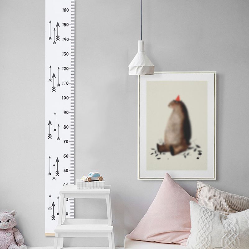 200cm Child Height Ruler Kids Growth Chart Simple Room Decoration Wall Hanging Height Measure Ruler 19QB