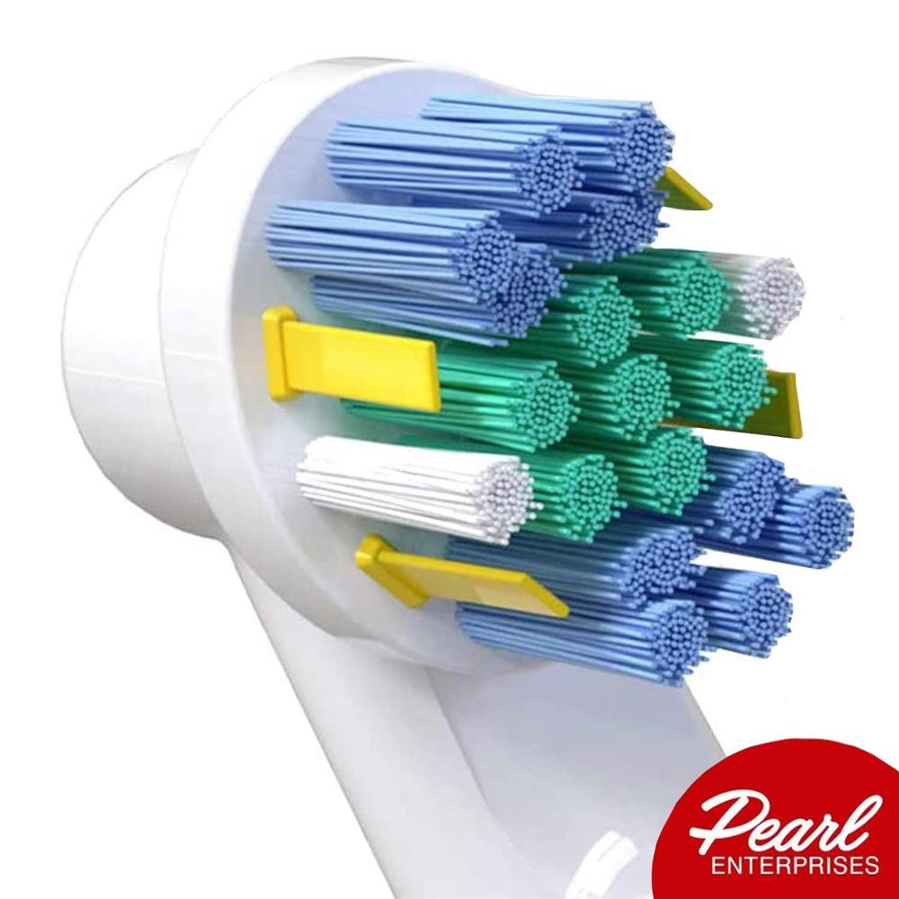 Udskiftning af børstehoveder til oral b - pakke  of 12 floss action, cross action & pro hvide børster til oral-b pro 500 1000 5000 6000