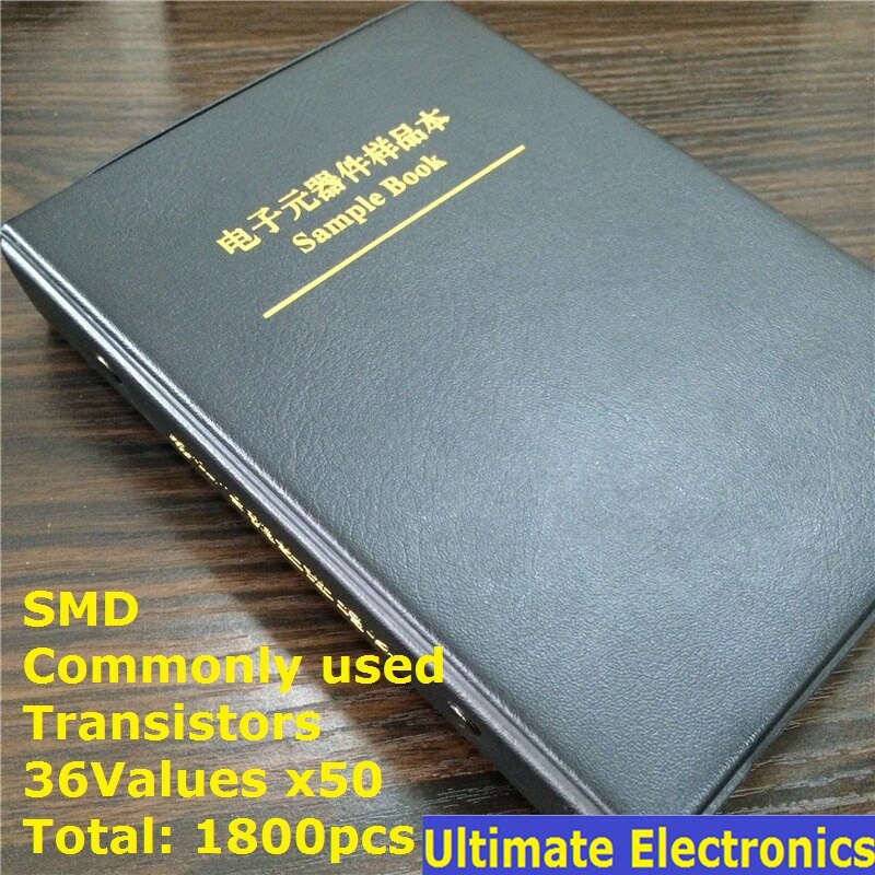 36 kinds x50 commonly used SMD Transistor Assortment Kit Assorted Sample Book