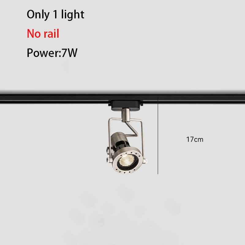 LED-Schienenleuchte Ich bin industriellen Stil, Schienenstrahler, Aluminium, gebürstetes Nickel, Farbe Deckenleuchte, ganzes komplettes einstellen, 3/4 Lichter, Wandwäsche