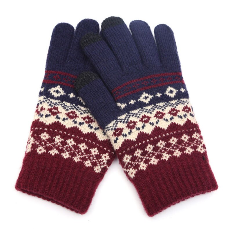 Volwassen vrouw Mannen Touch Screen Handschoenen Gebreide Mittens Winter Warm Volledige vinger Handschoenen Betaalbare ST9: 2